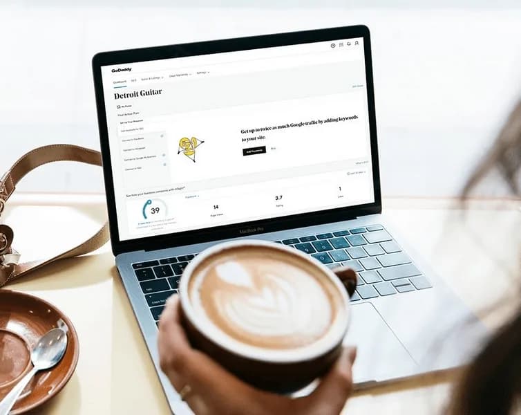 The GoDaddy Website Builder interface