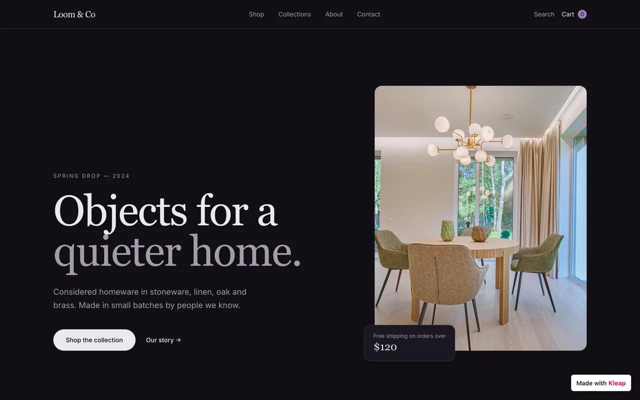 Ecommerce website website template