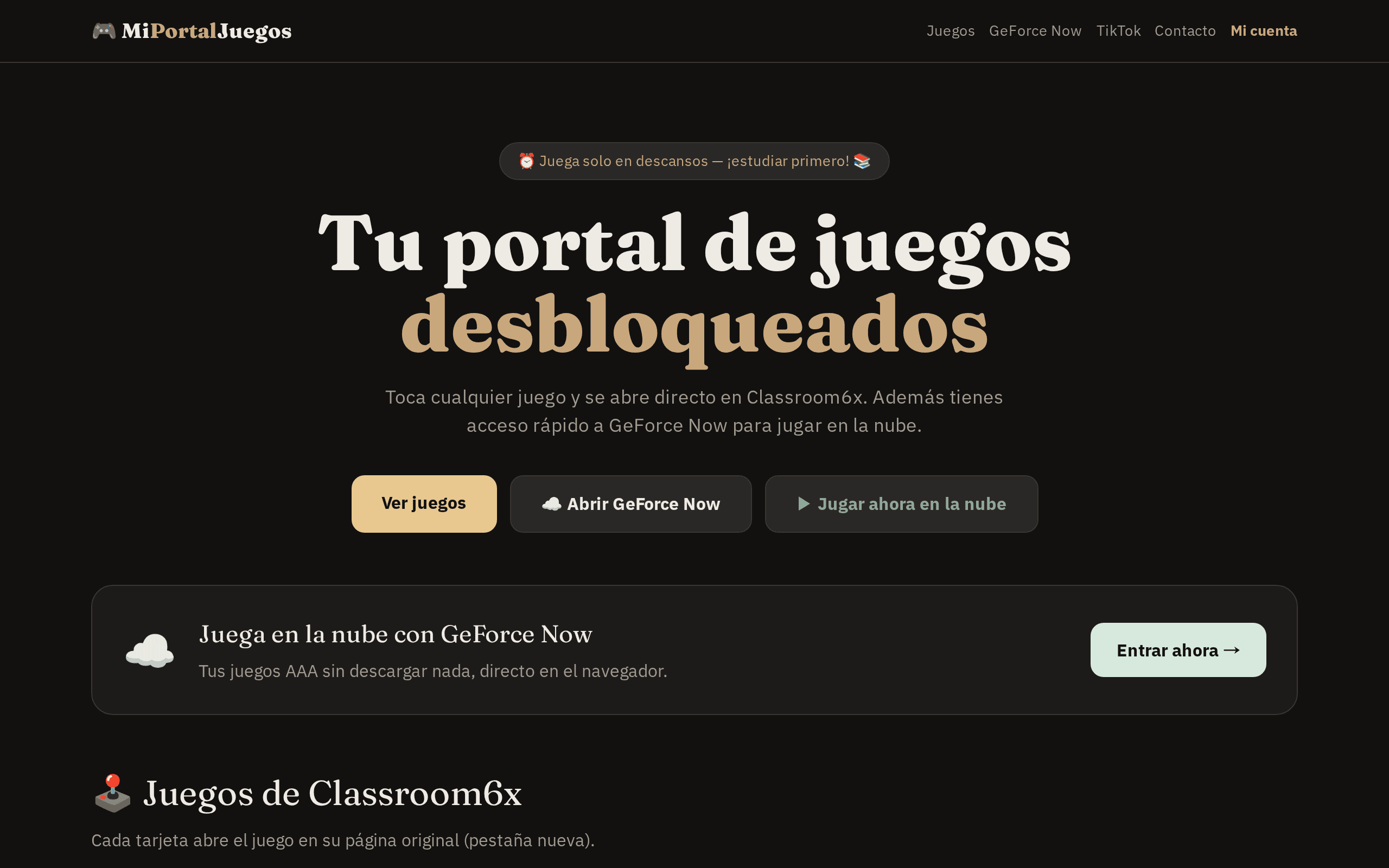 Screenshot of Juegos Escolares