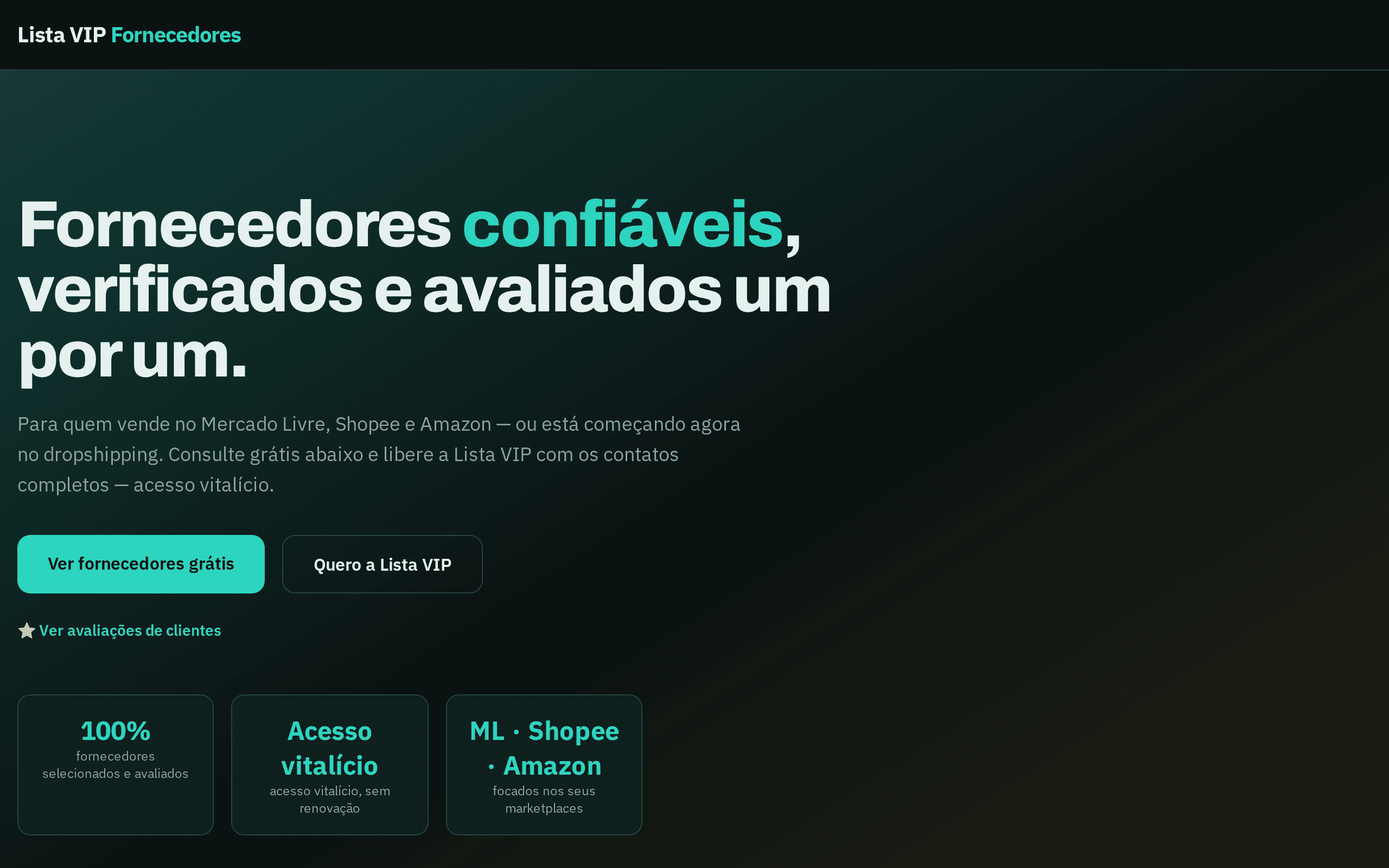 Screenshot of FornecedoresVip