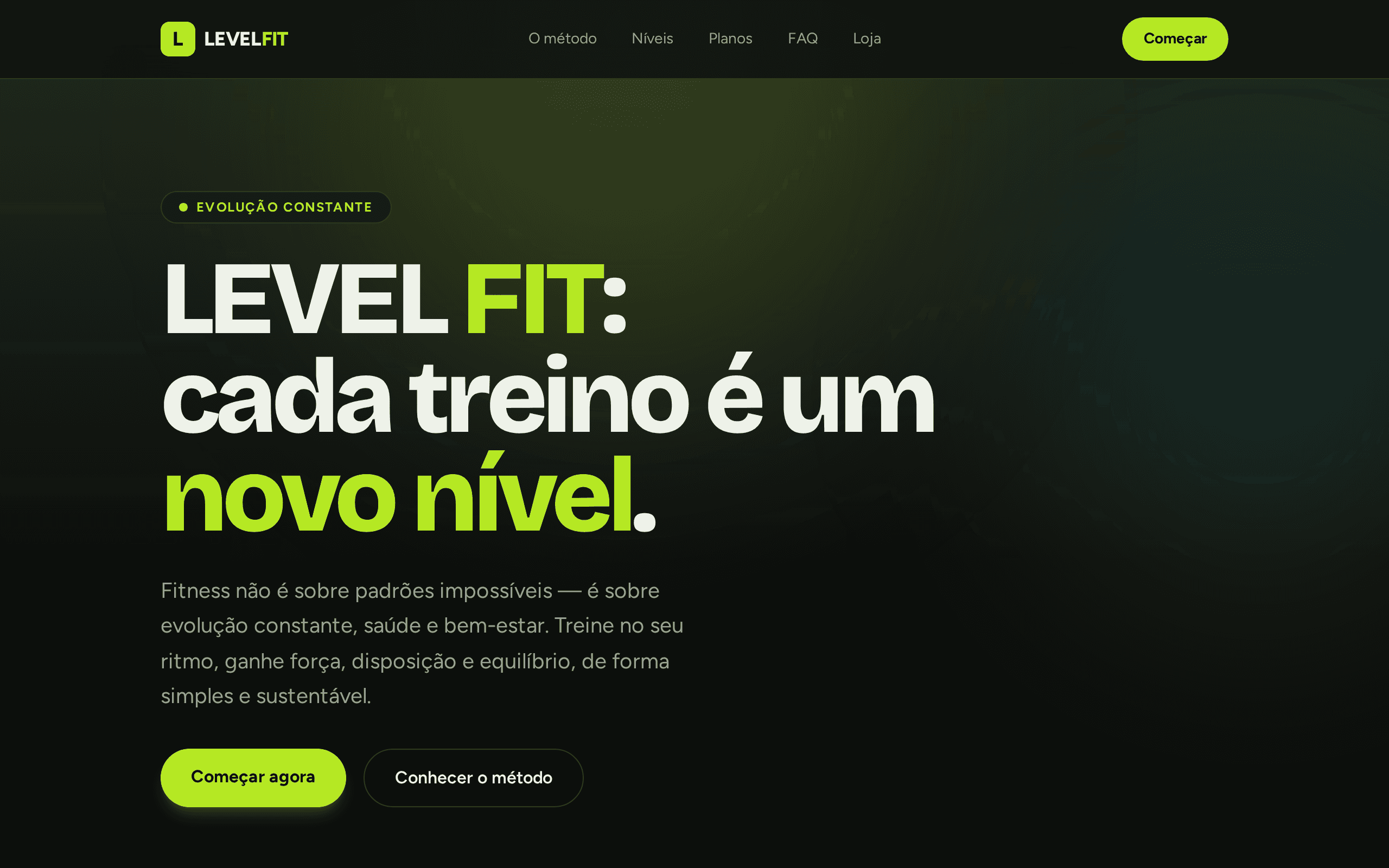 Screenshot of Level Fit