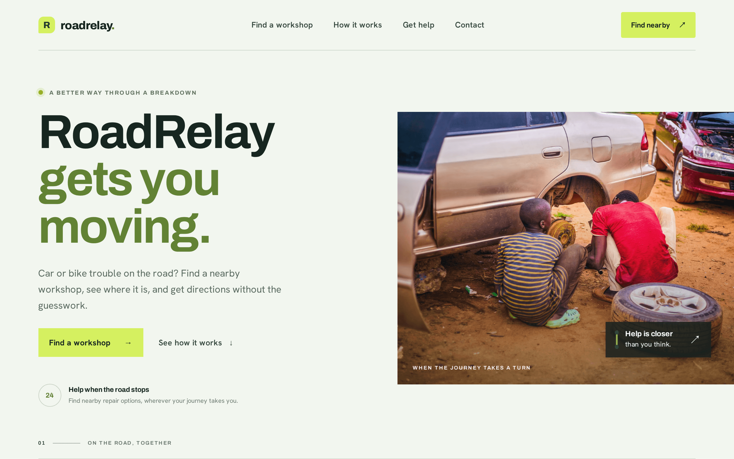 Find nearby vehicle repair shops when your journey takes an unexpected turn.