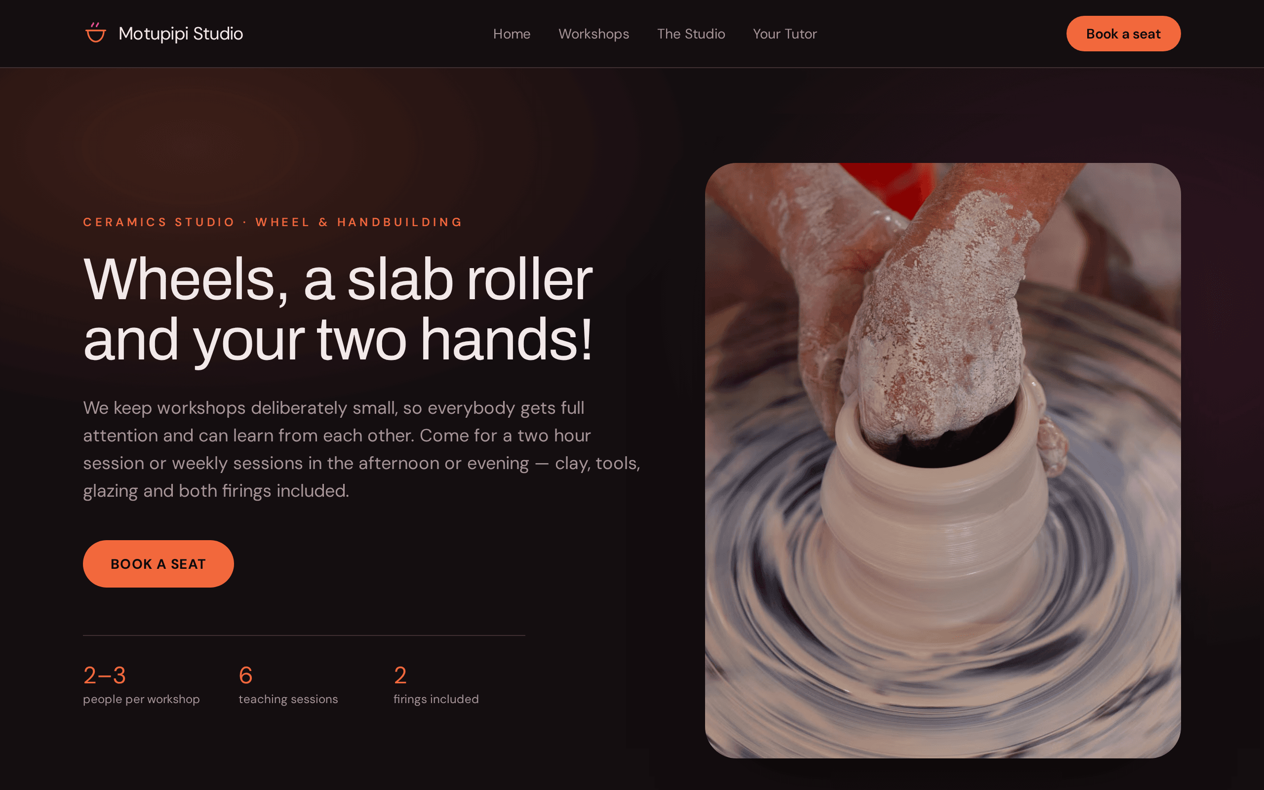 Screenshot of Motupipi Studio