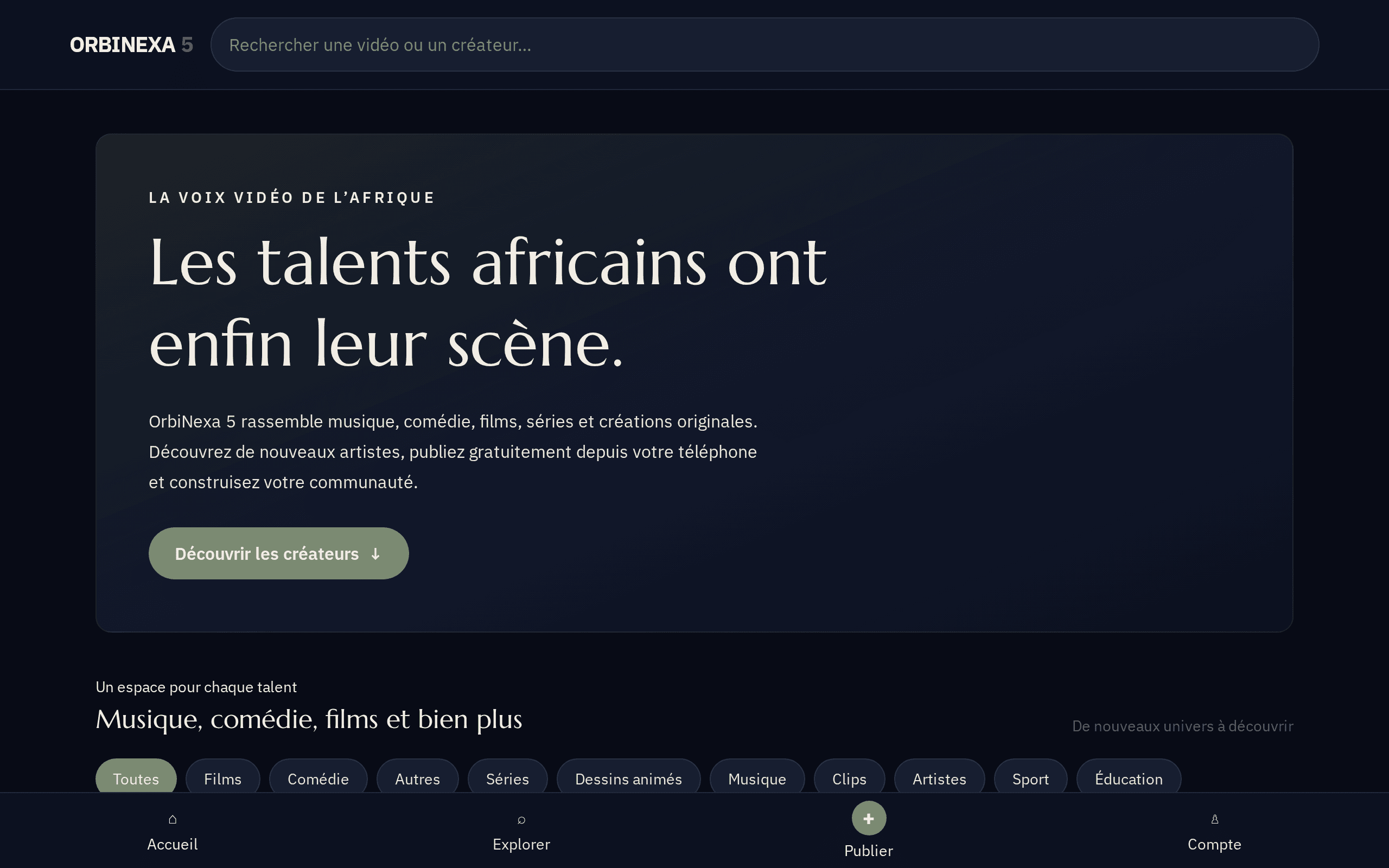 Screenshot of OrbiNexa 5