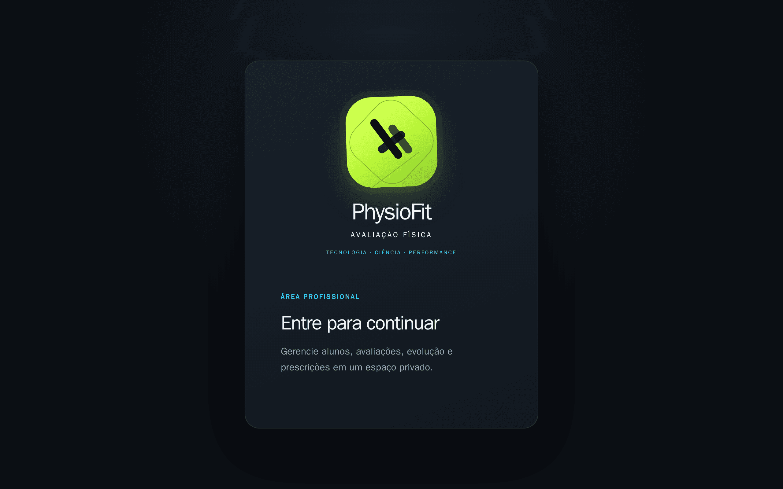 Screenshot of PhisioFit