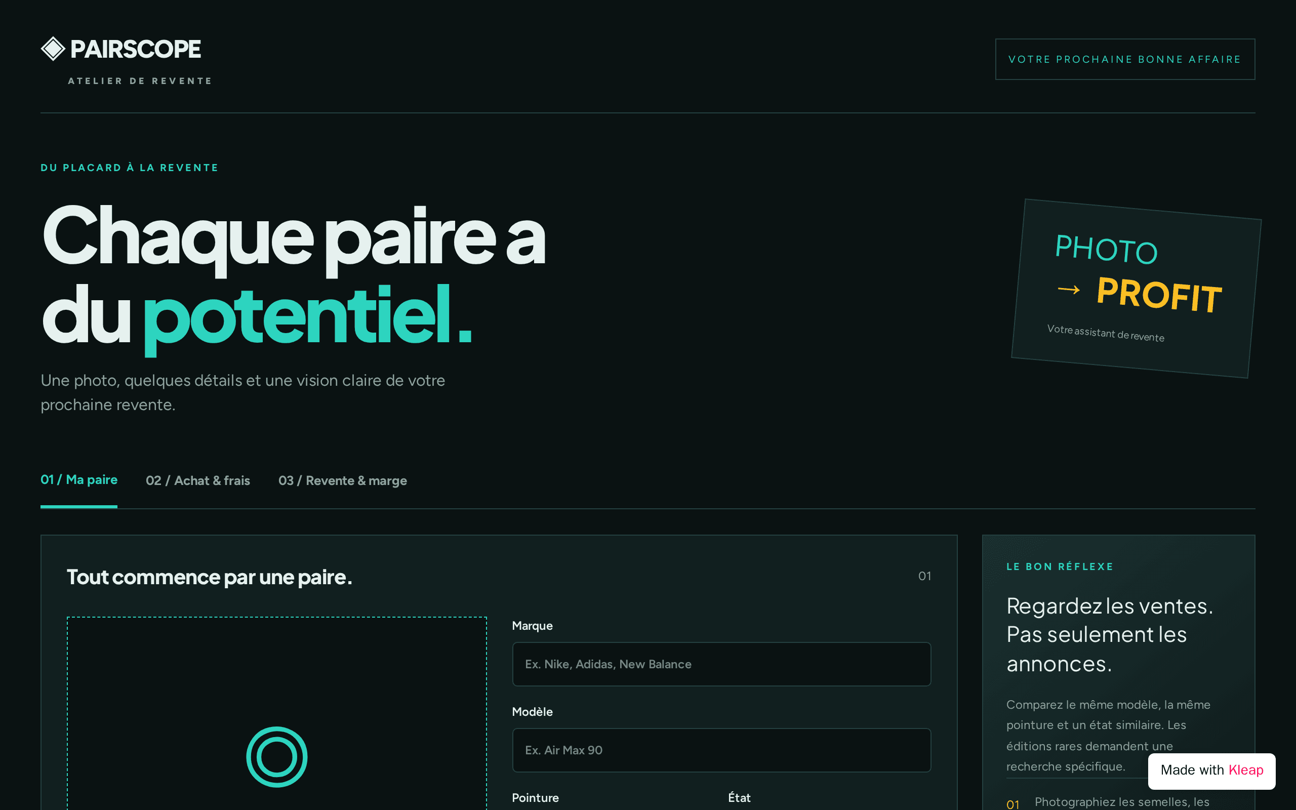 Screenshot of PairScope