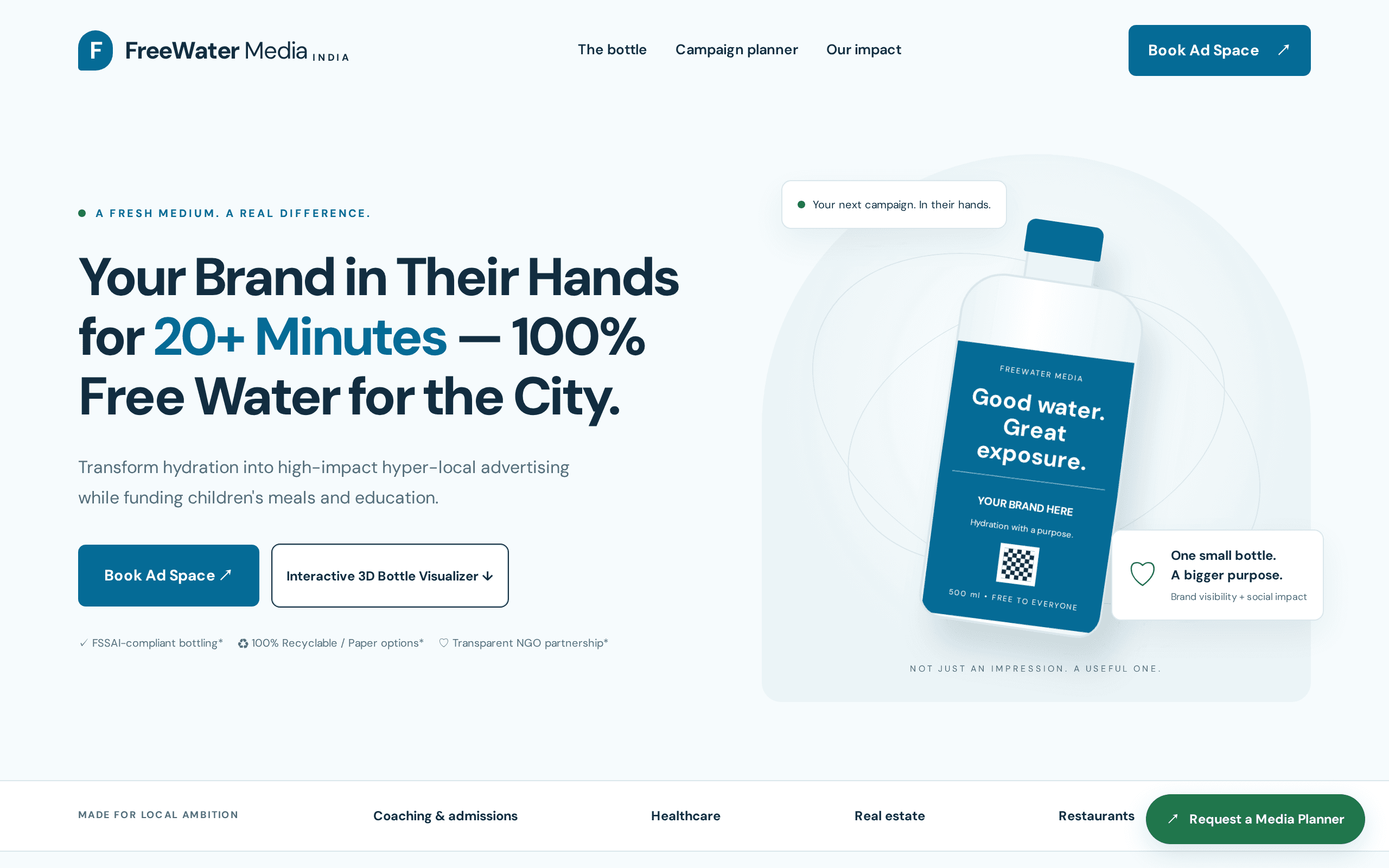 Screenshot of FreeWater Media