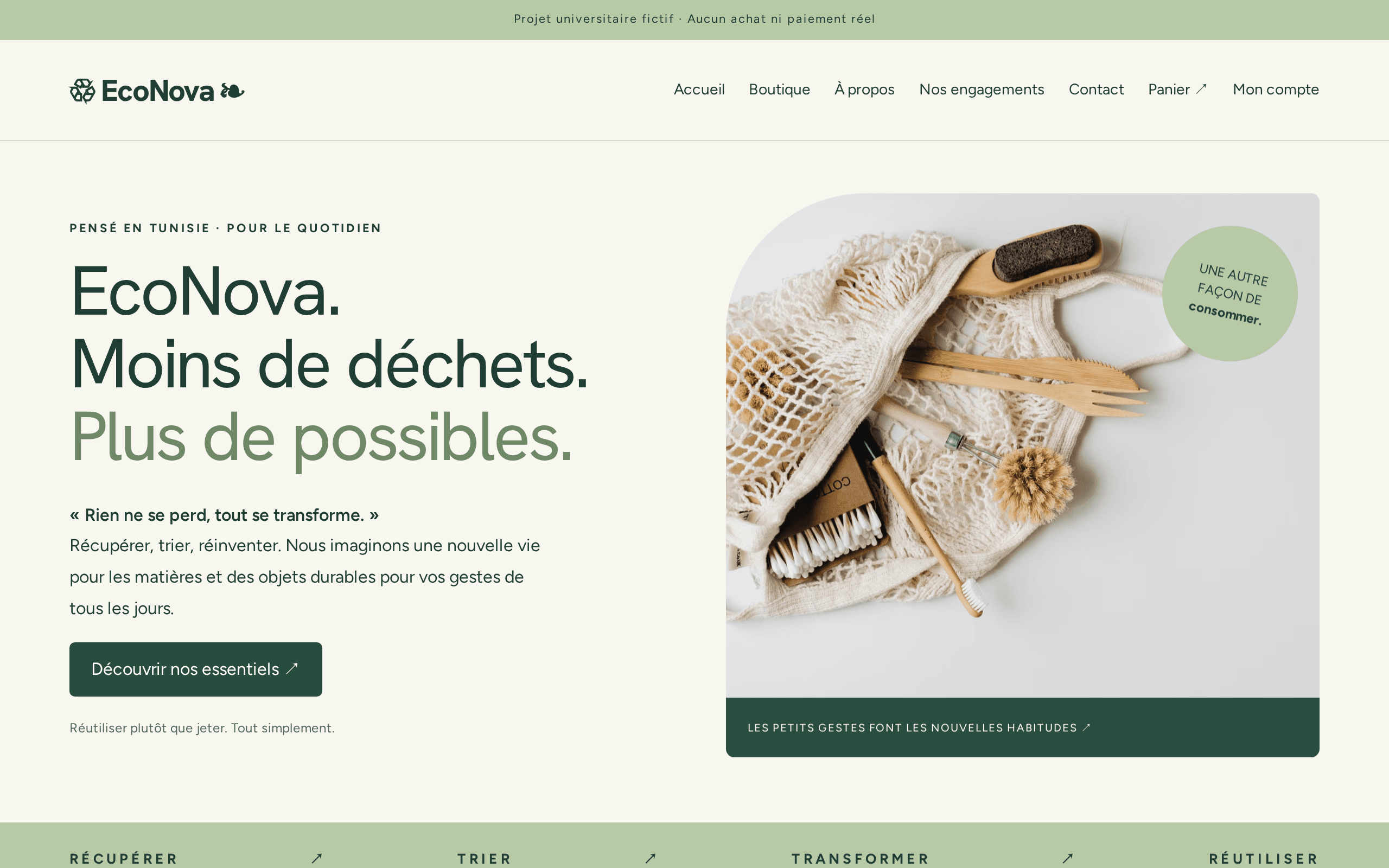 Screenshot of EcoNova