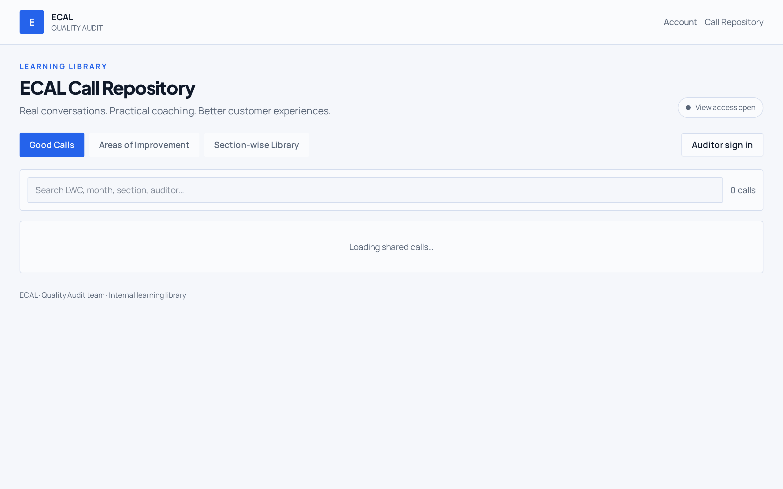 Screenshot of ECAL