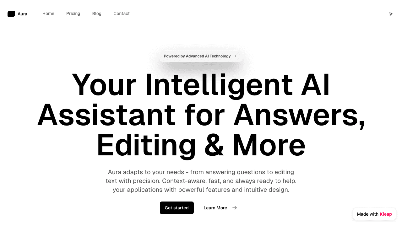 An intelligent AI assistant that instantly answers questions, edits text, and more for your applications.