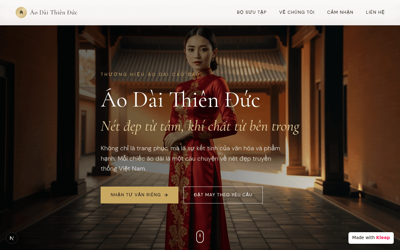 Vietnamese ao dai atelier where heritage meets modern elegance.