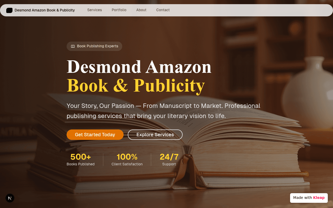 Desmond Amazon Book