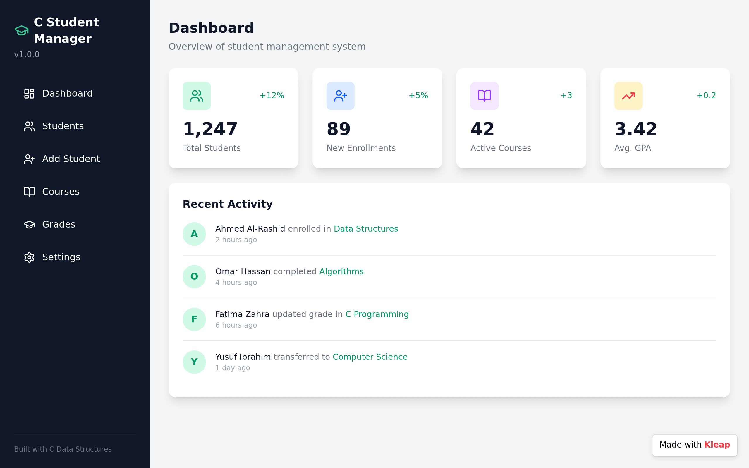 STUDENT MANAGEMENT SYSTEM