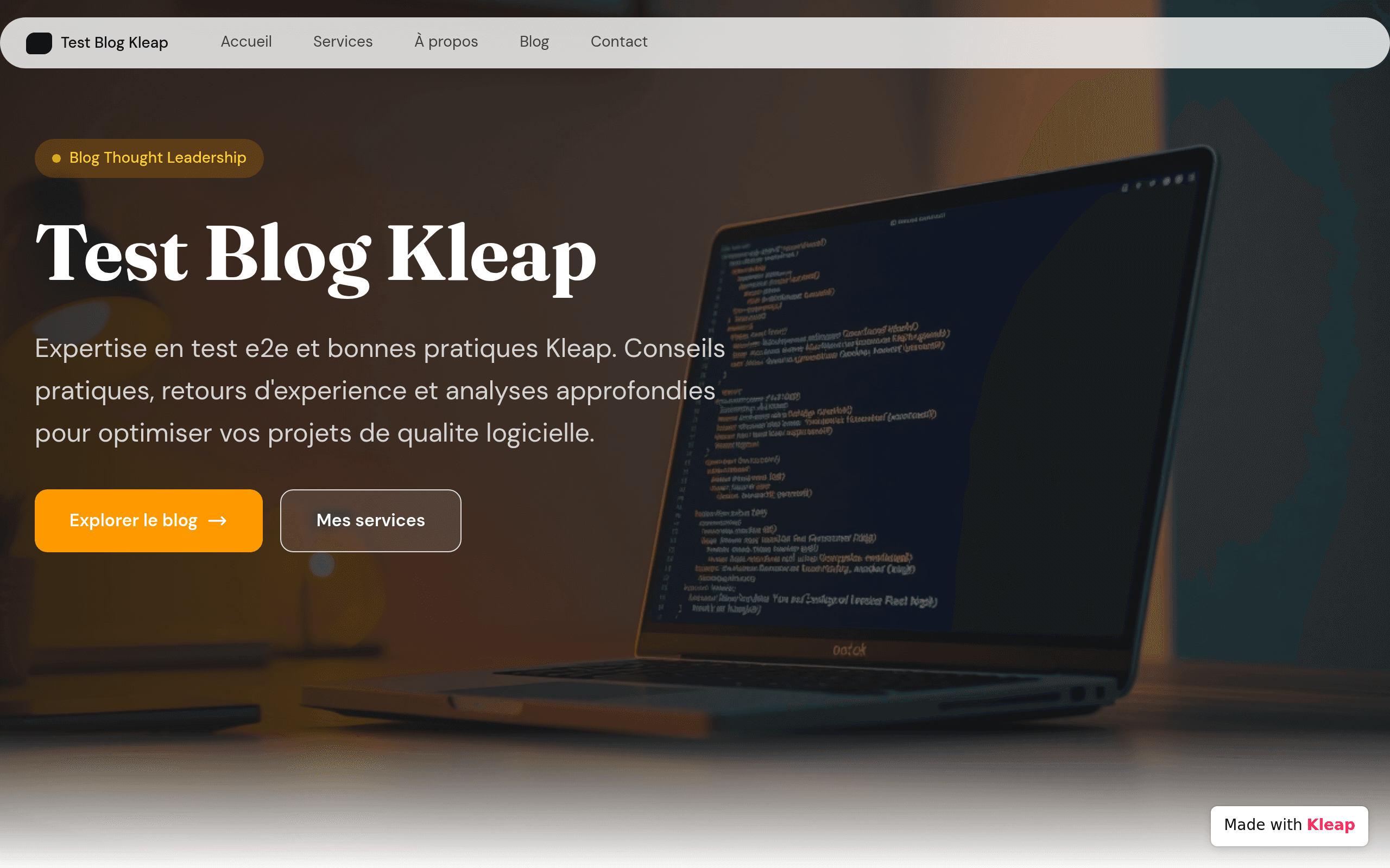 Test Blog Kleap 2