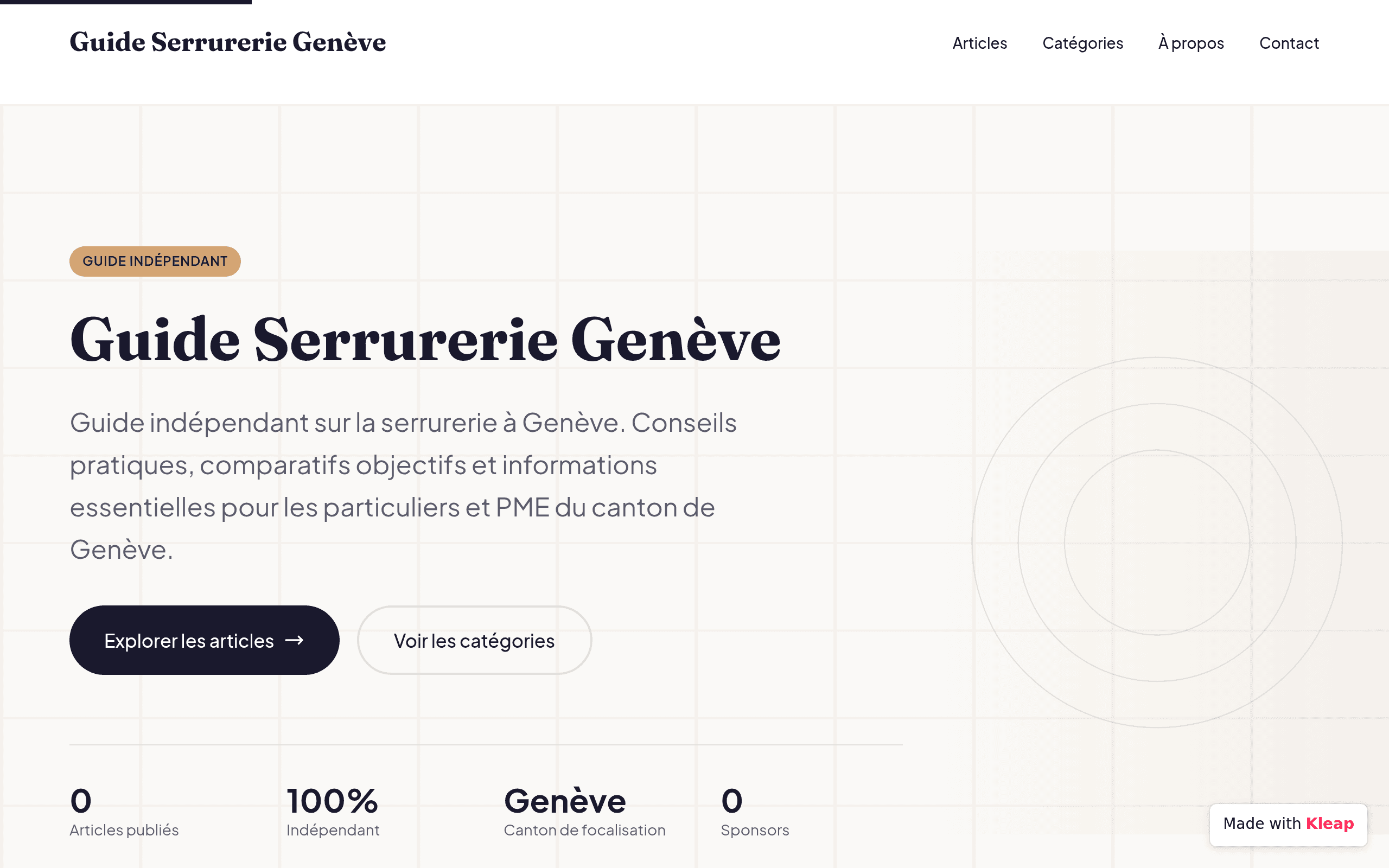 Guide Serrurerie Gen