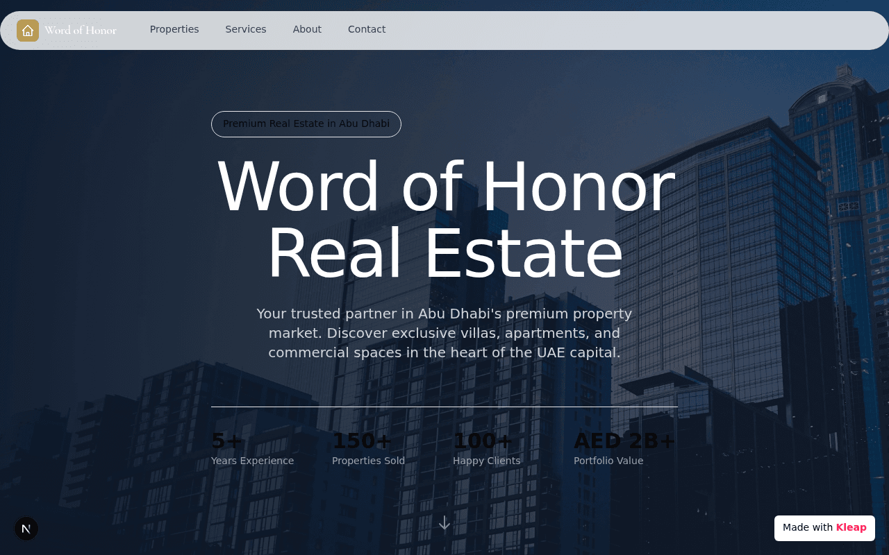word of honor real estate