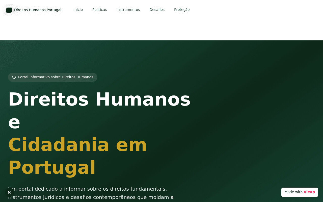 Screenshot of Direitos Humanos