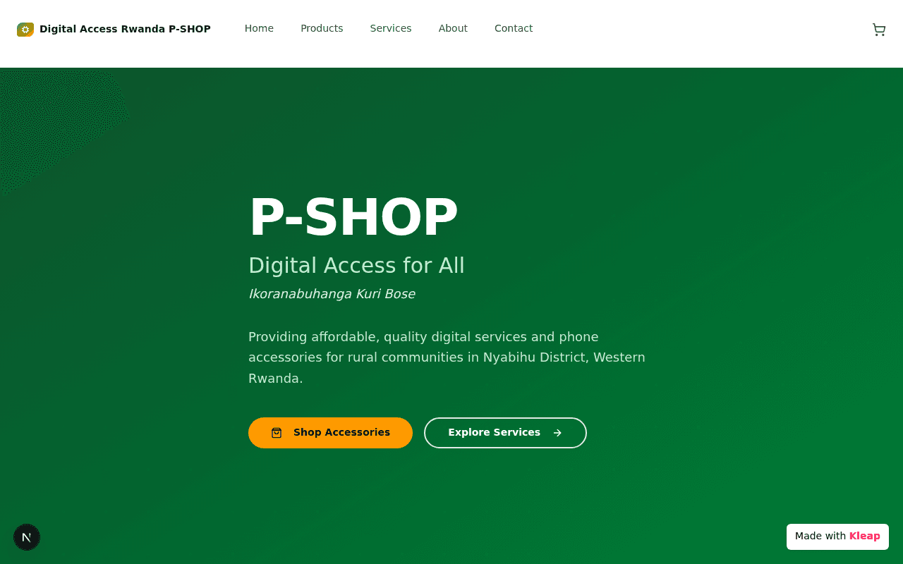 Homepage Hero Section