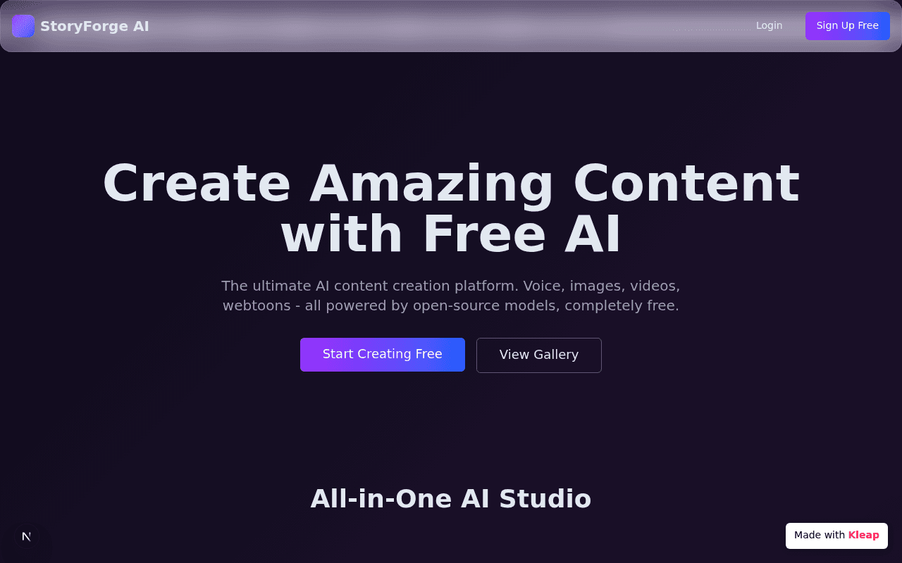StoryForge AI