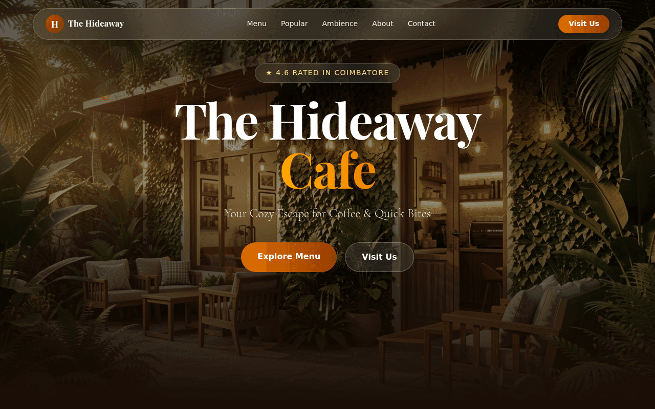 THE HIDEAWAY CAFE
