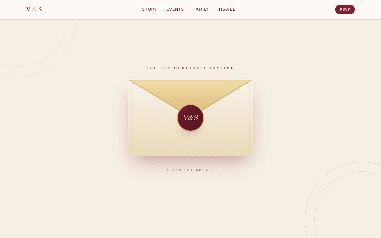 Wedding Website Design Prompt