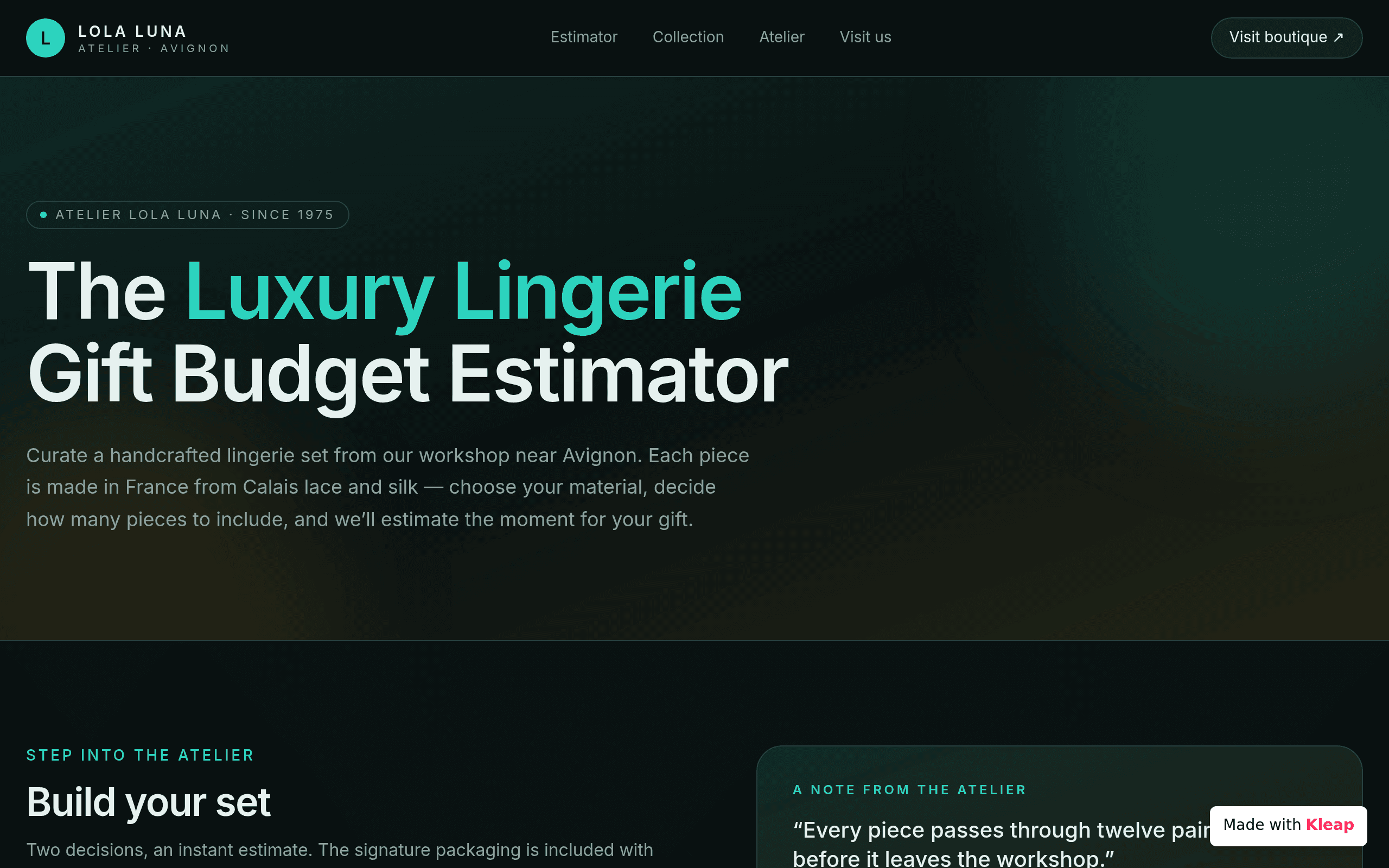 Luxury Lingerie Gift Budget Estimator