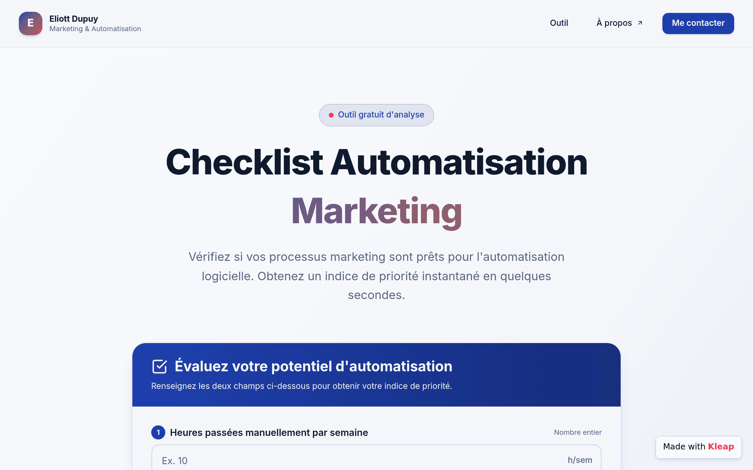 Checklist Automatisation Marketing