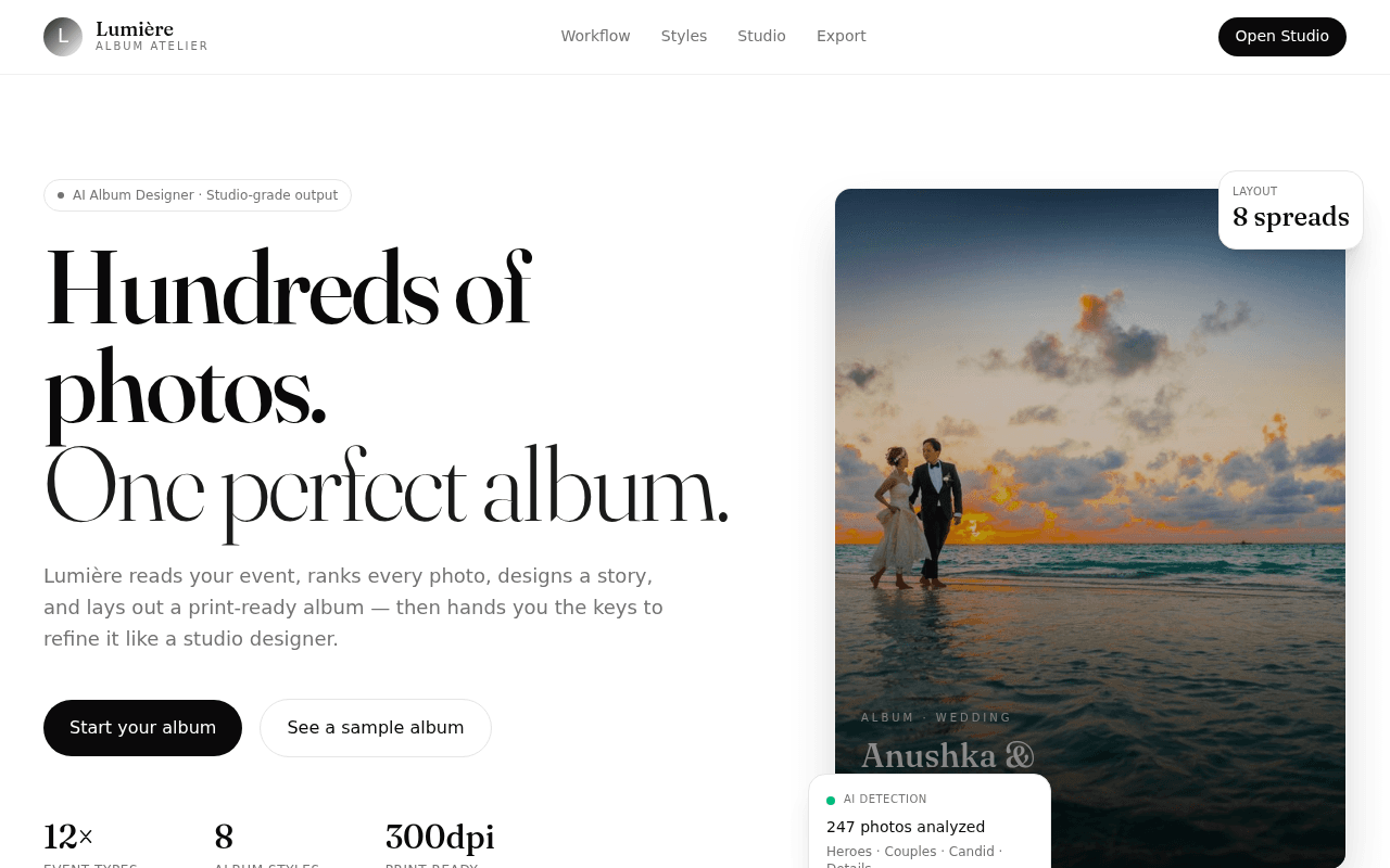 Powered Event Album Designer