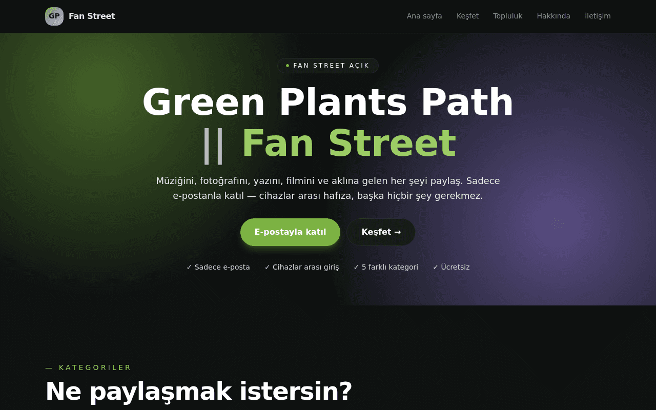 Green Plants Path || Fan Street