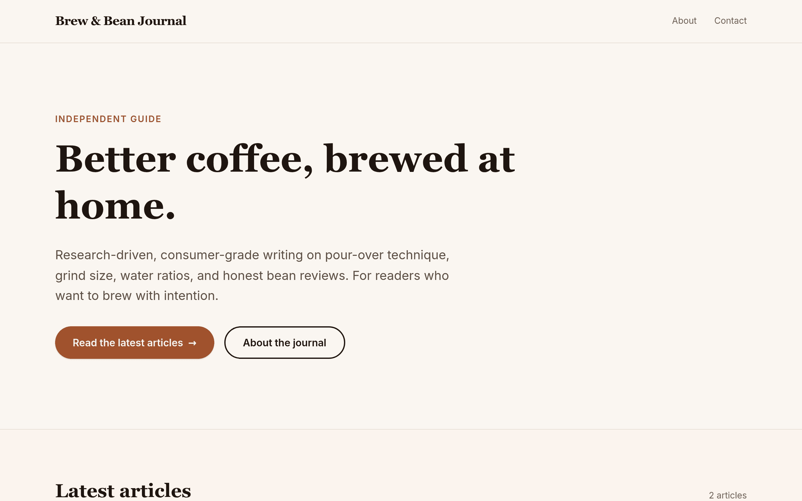 Bean Journal 3