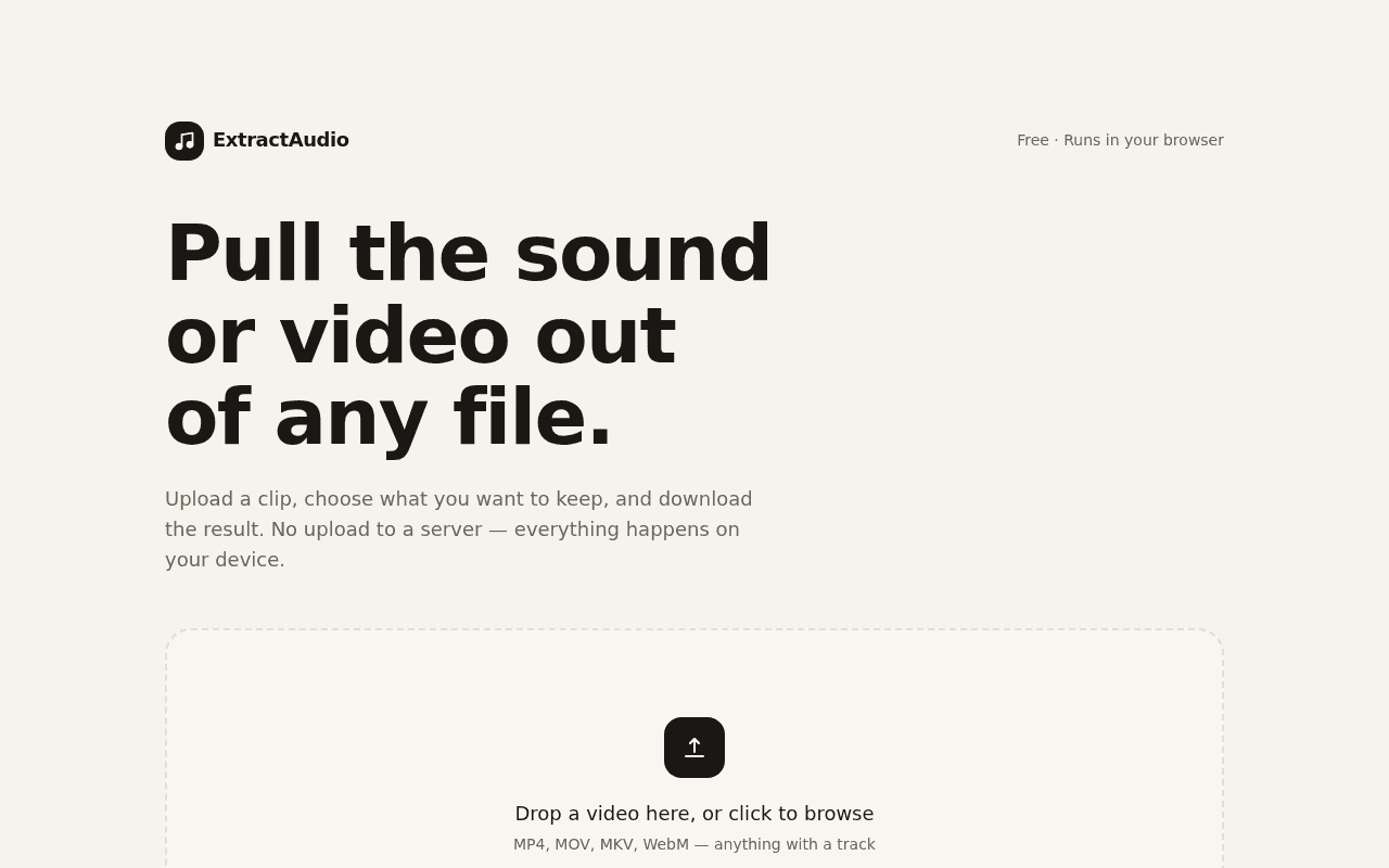 Exdract Audio