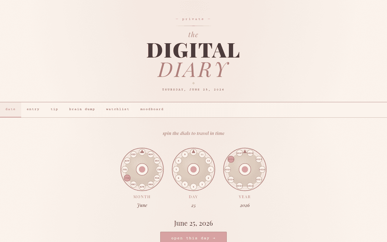 the Digital Diary
