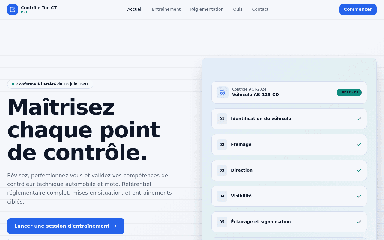 entrainer à contrôler n