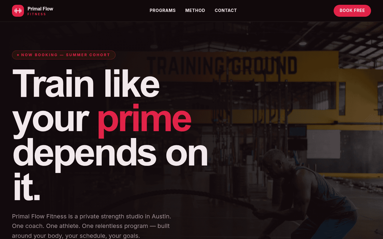 Primal Flow Fitness