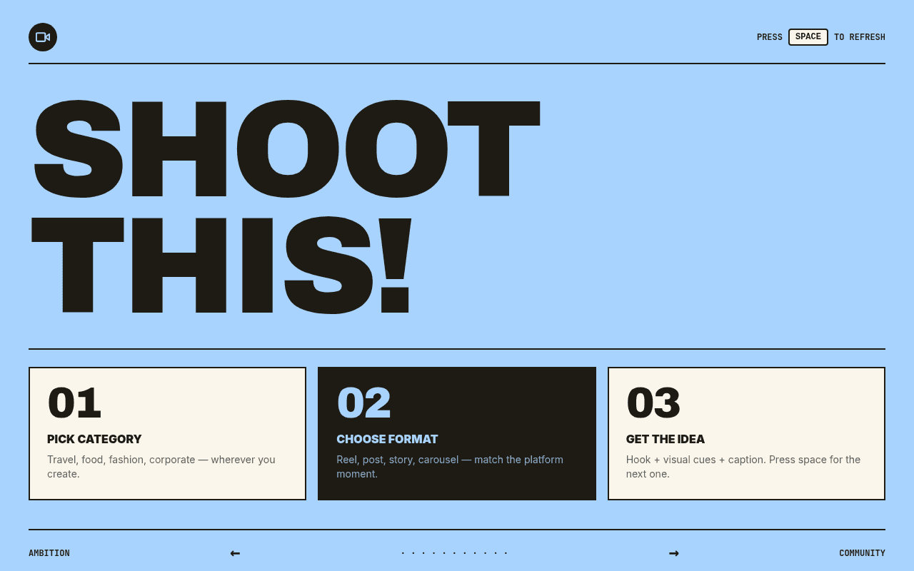 Shoot this!