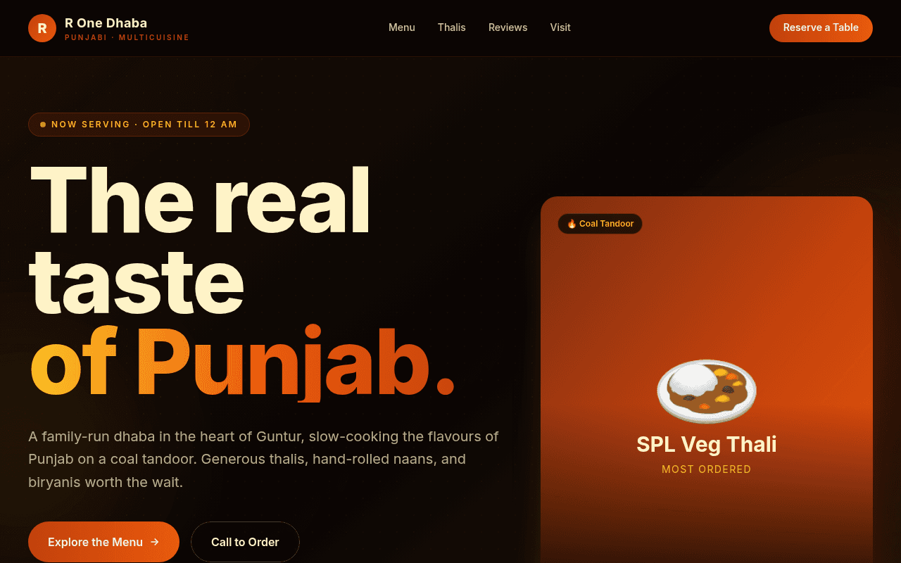 One Punjabi Dhaba Multicuisine