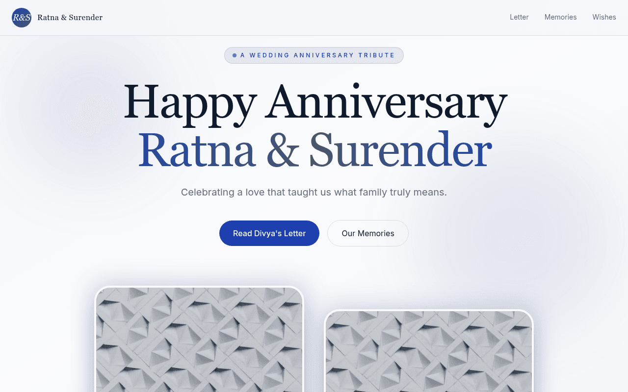 Happy Anniversary Ratna Mom