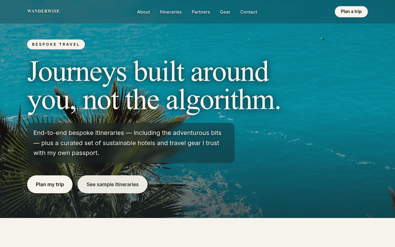 Wanderwise — Bespoke Travel
