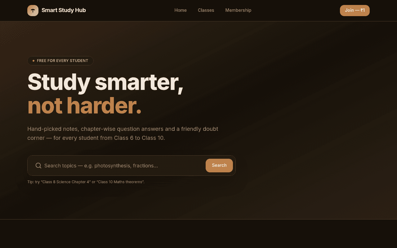 Smart Study Hub