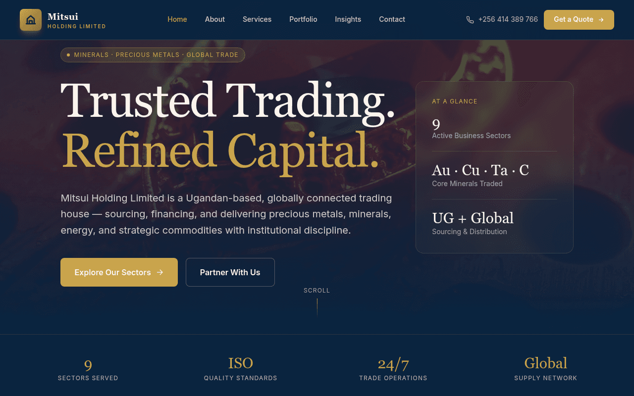 Mitsui Holding Limited Home
