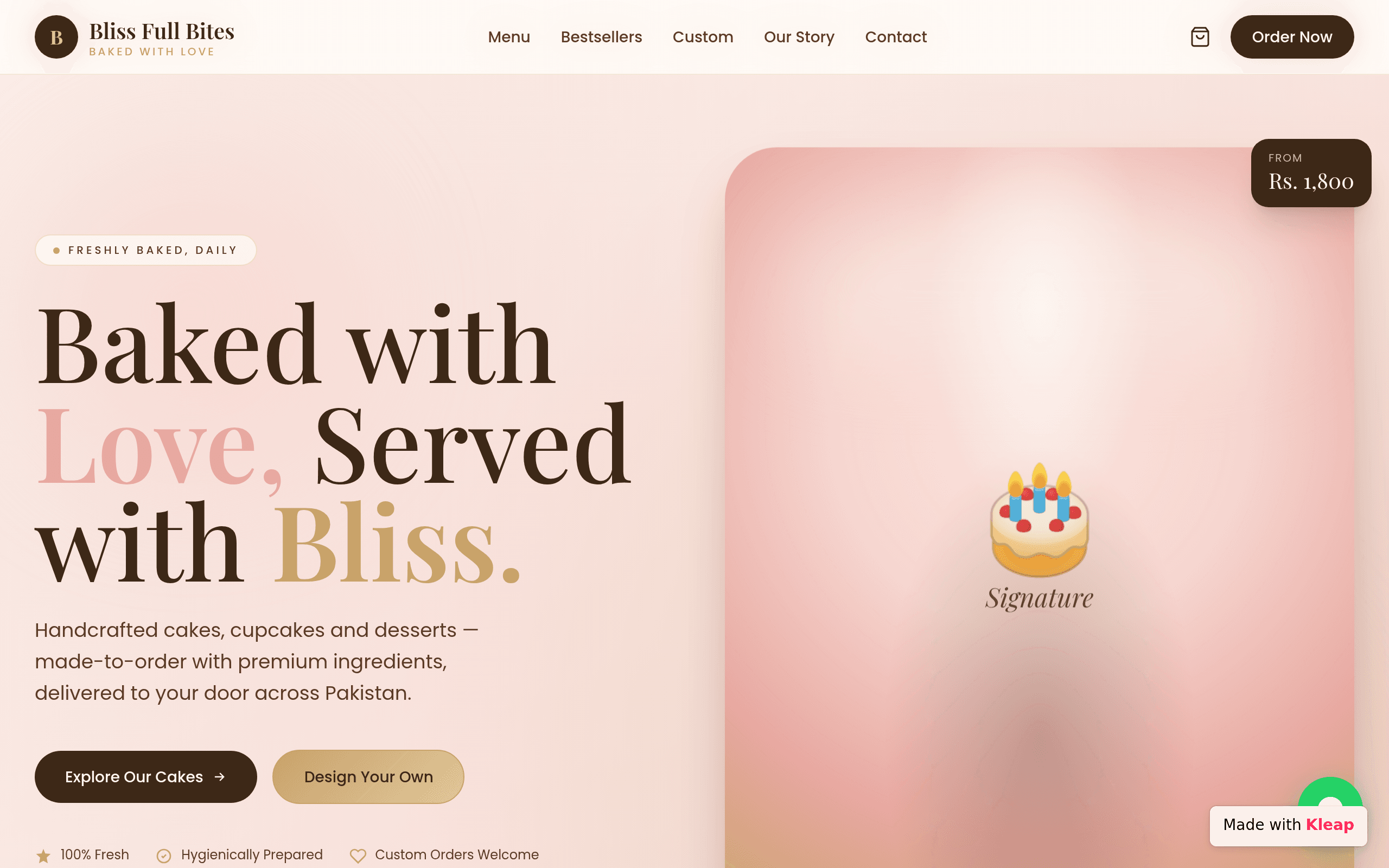 Screenshot of Bliss Full Bites