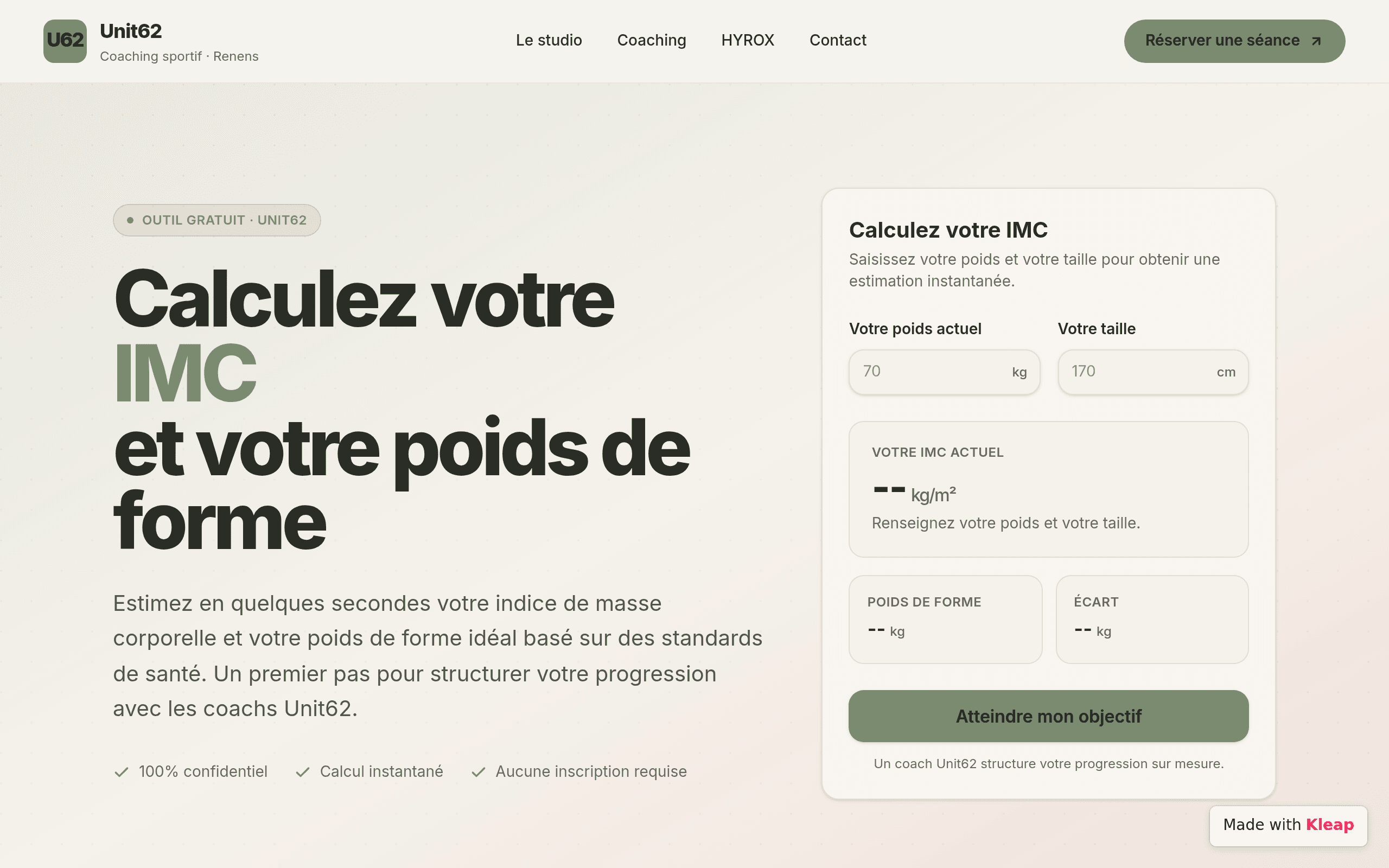 Objectif Poids