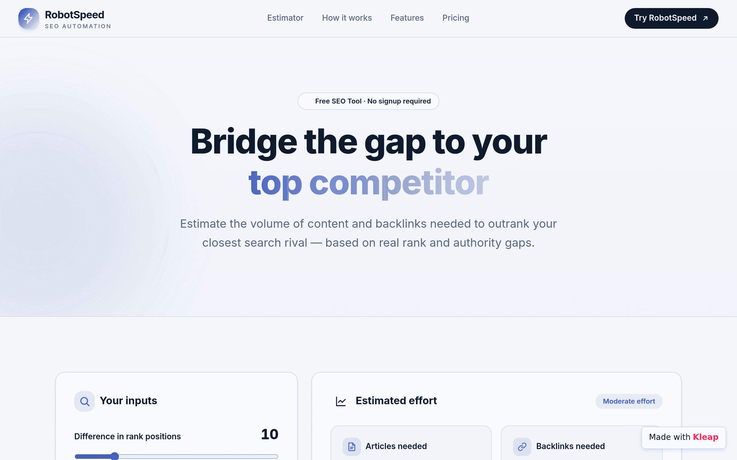Competitor Gap Estimator