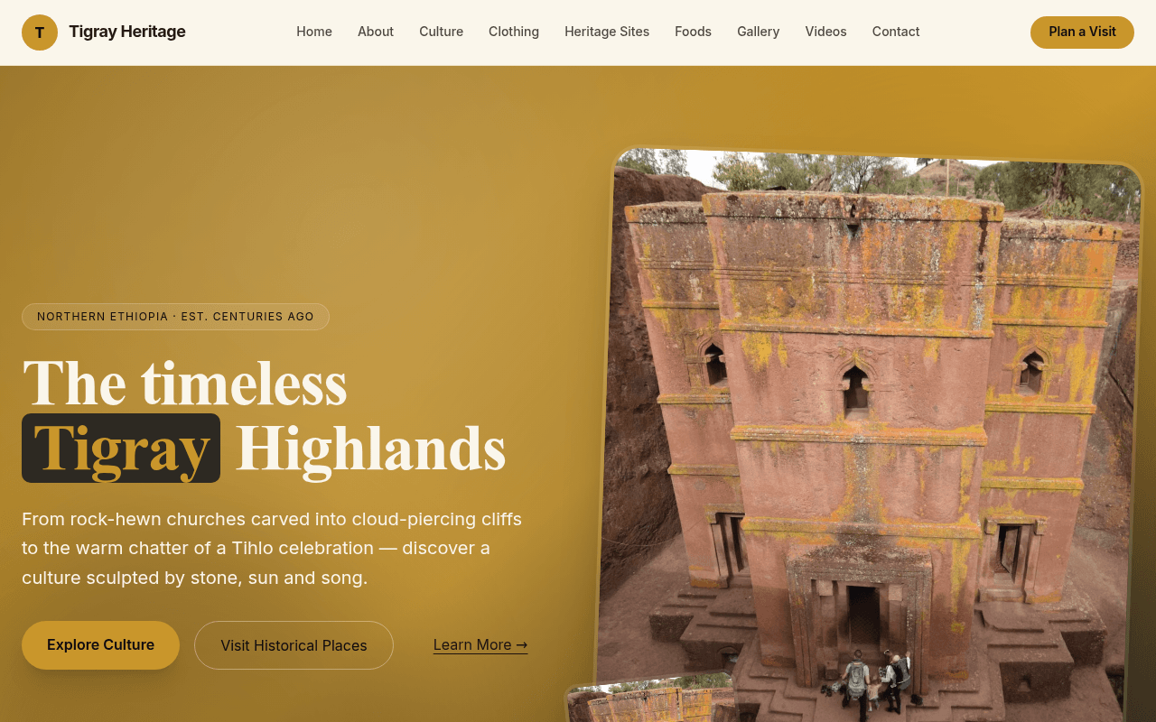 Tigray Cultural Heritage Website
