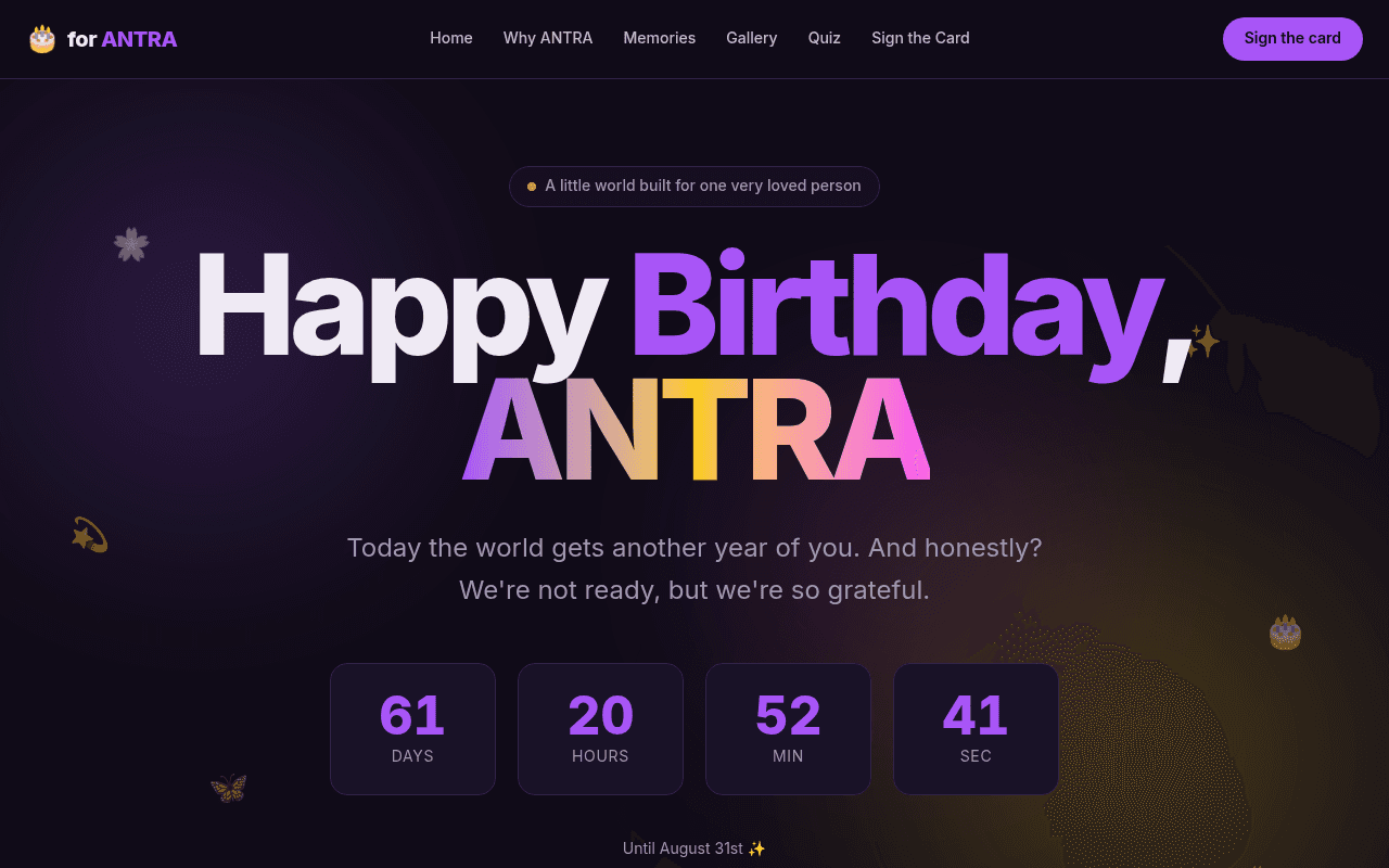 Personalization Countdown