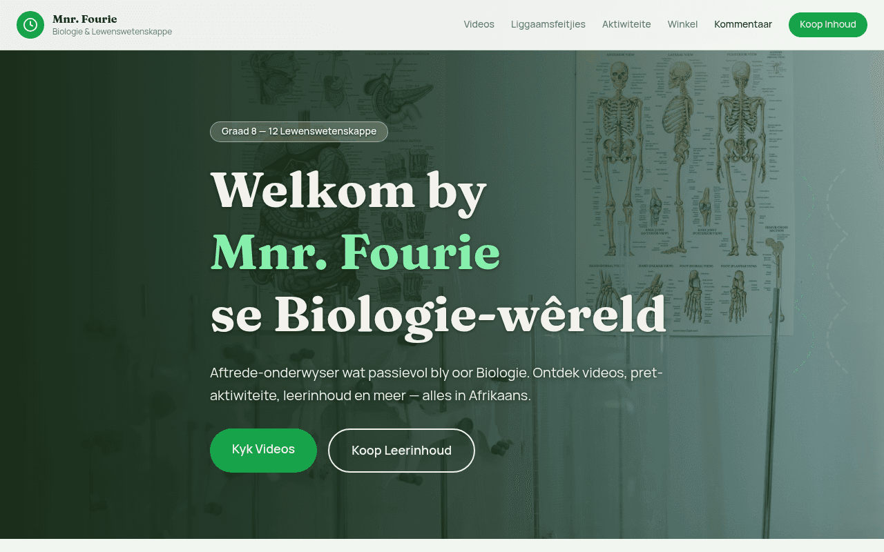 Mnr. Fourie Biologie