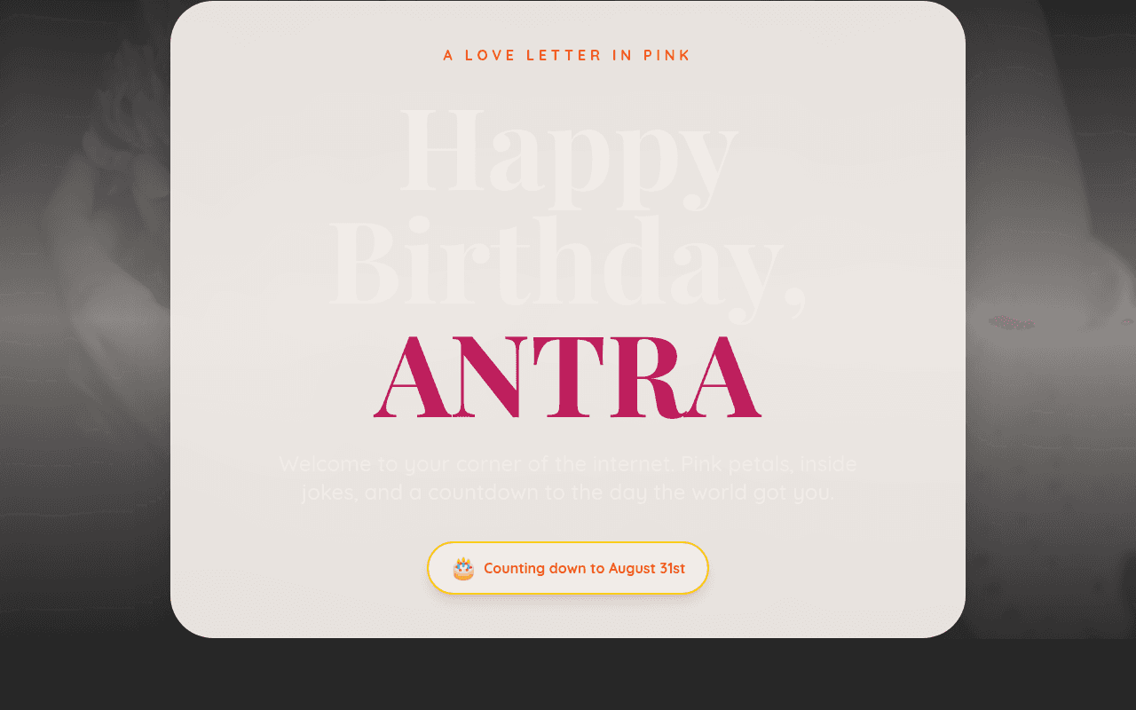 Personalization Countdown