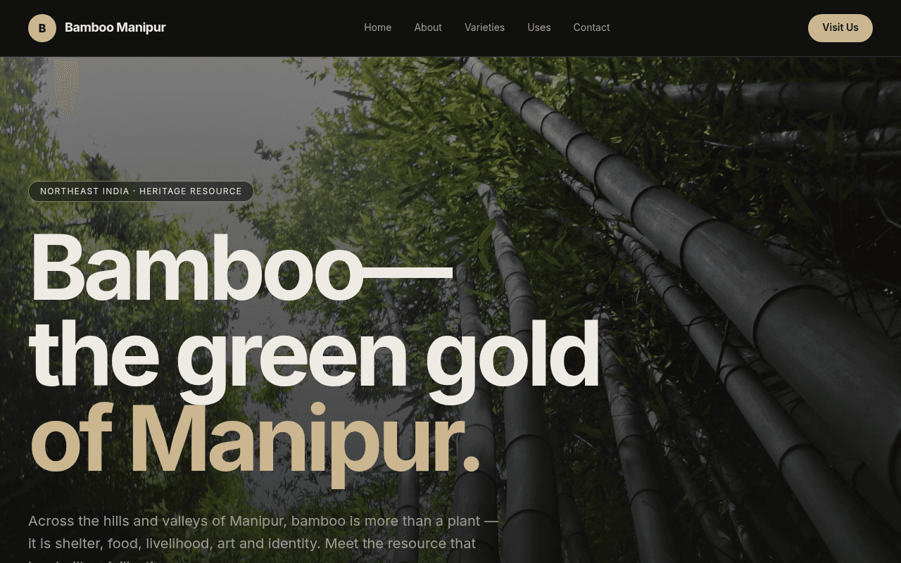 Bamboo-the green gold of Manipur