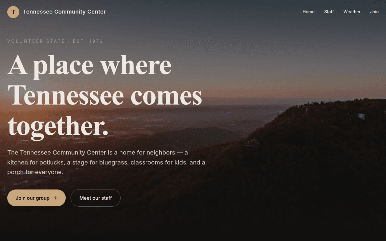 Tennessee Community Center