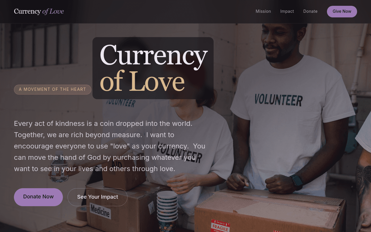 CURRENCY OF LOVE